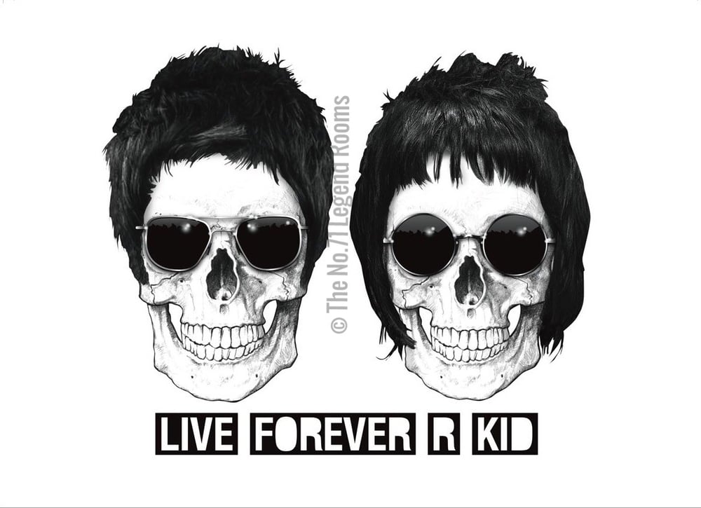 Oasis skulls - Live Forever R Kid