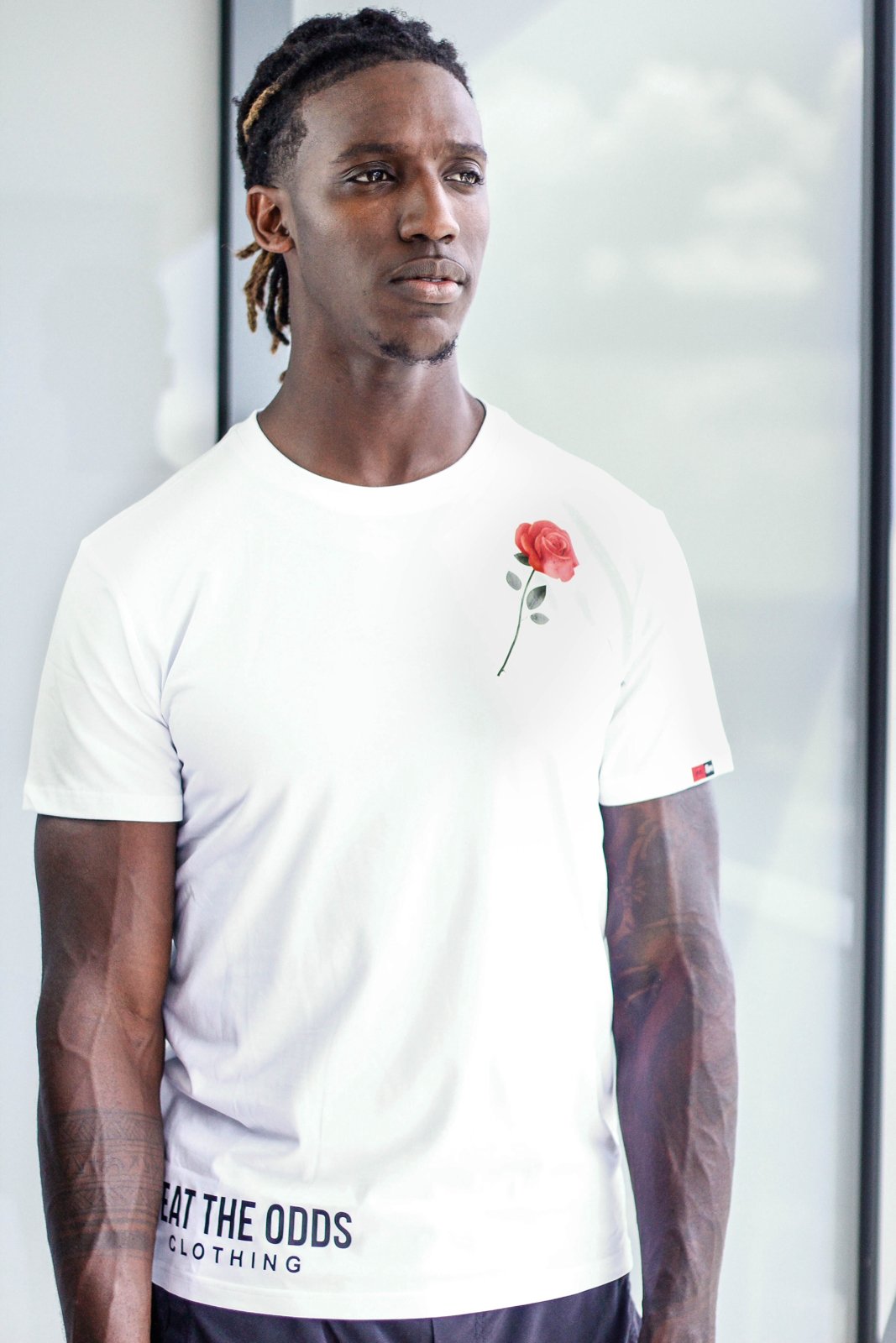 Image of Men’s Rose Tee (White)