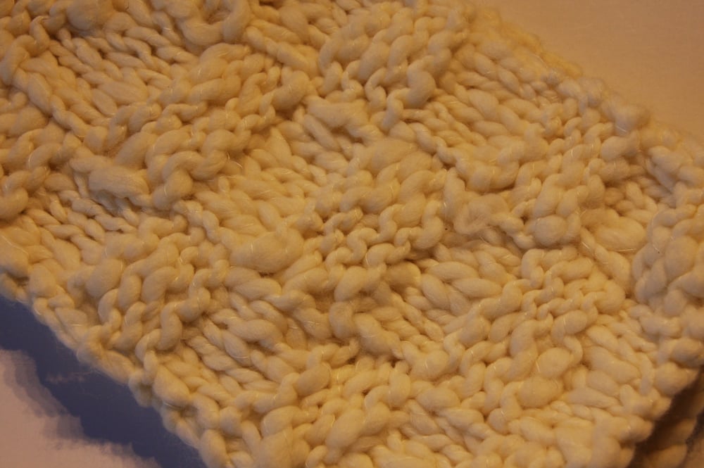 Image of Cream Check Scarf