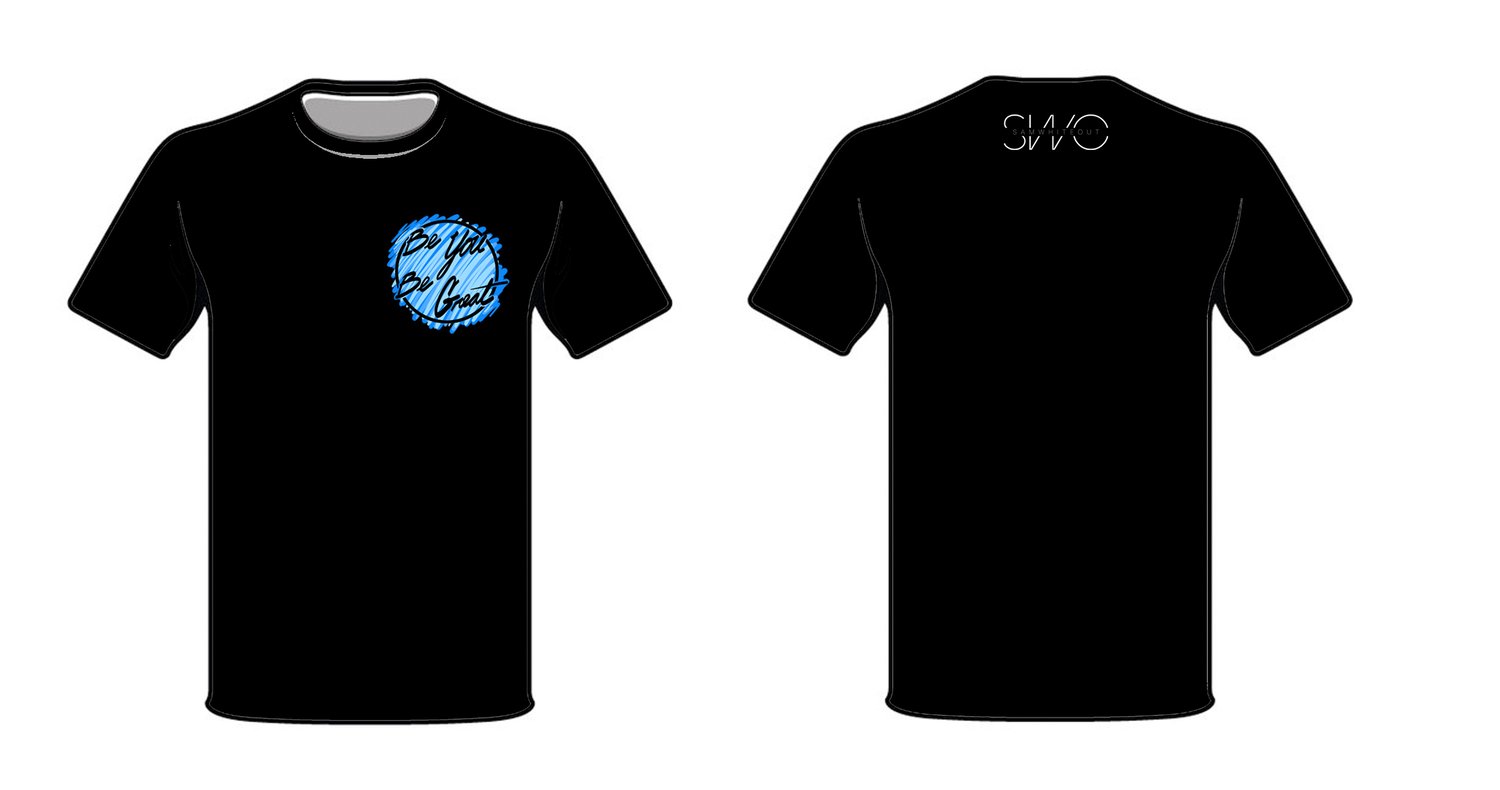 Image of BYBG T-Shirt (Short Sleeve) in Black/Blue