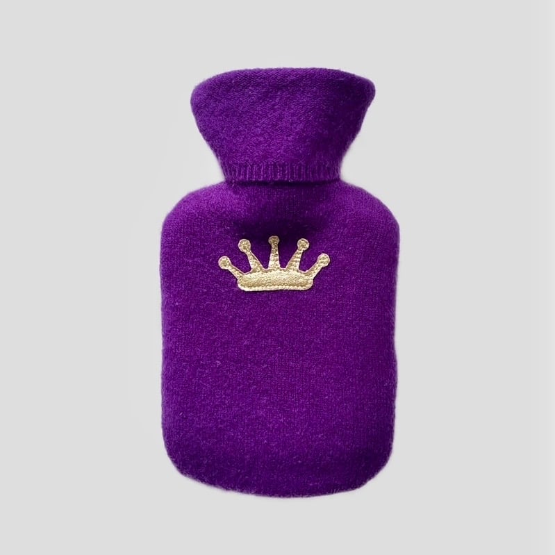Image of Pure Cashmere Crown Mini Hot Water Bottle (Limited Edition)