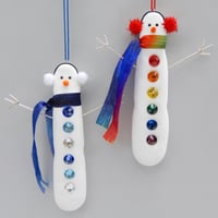 Image 1 of Crystal Button Snowman 🎁✨🎁