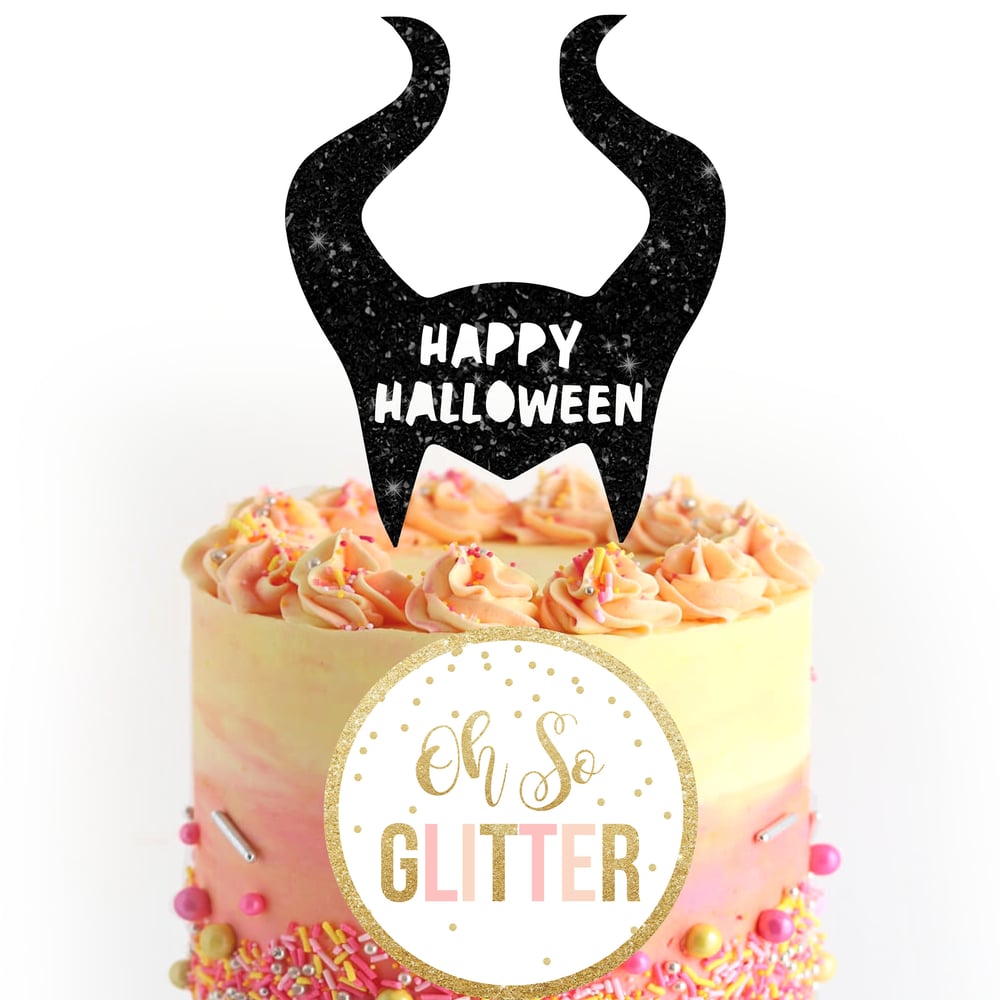 Image of Halloween Maleificent Cake Topper
