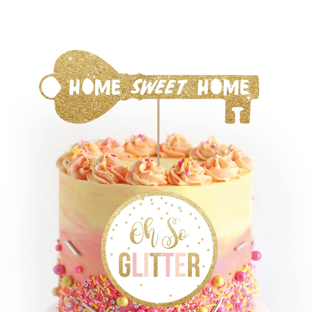 Image of Home Sweet Home Key Cake Topper