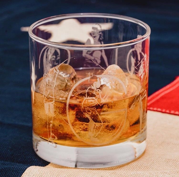 Image of Rocks Glass Featuring Artist Emily Herr