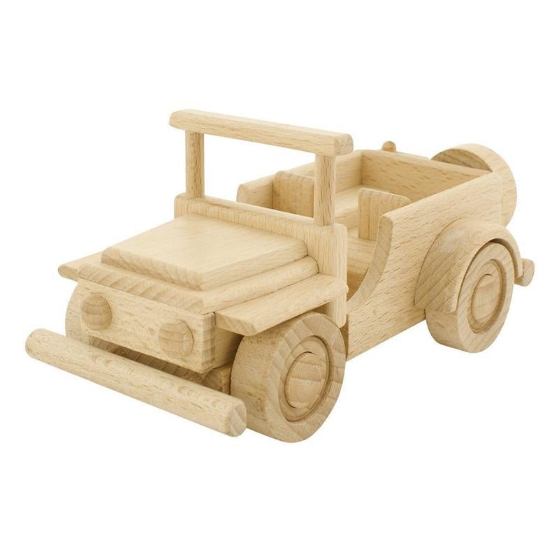 Image of Wooden Jeep