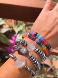 Image 2 of RAINBOW MULTI-GEM bracelets