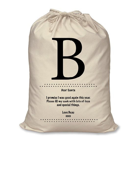 Image of Personalised Christmas Santa Sack - Letter To Santa