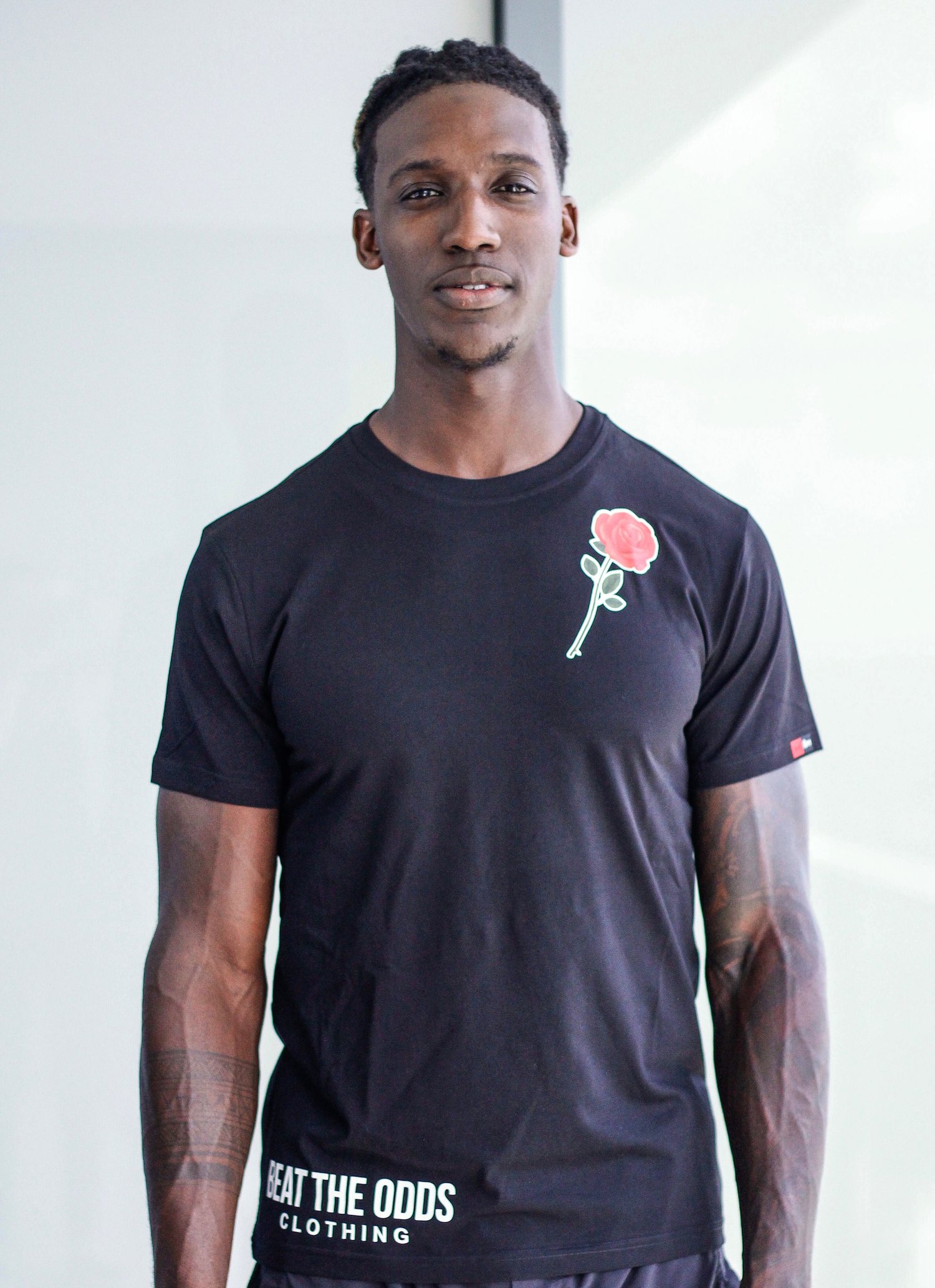 Image of Men's Rose Tee (Black)