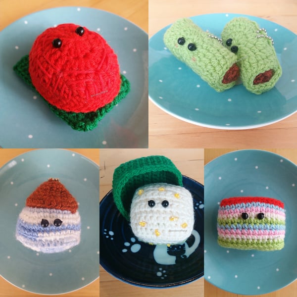 Image of Traditional Kuih-kuih (Series 2) plushie keychain