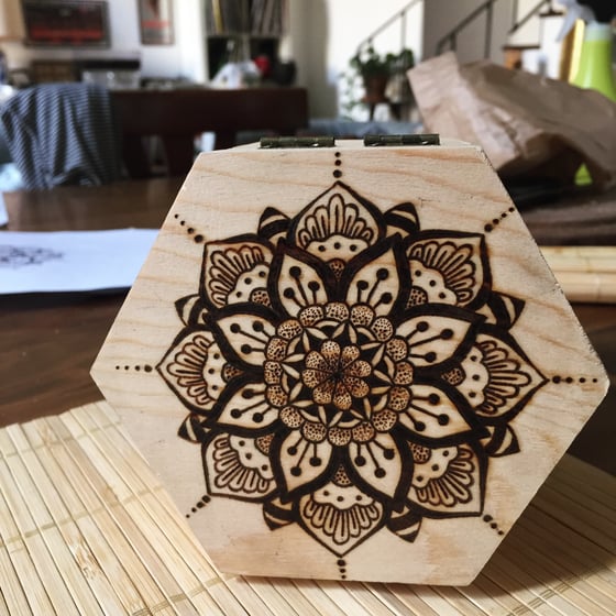 Image of Mandala wooden box