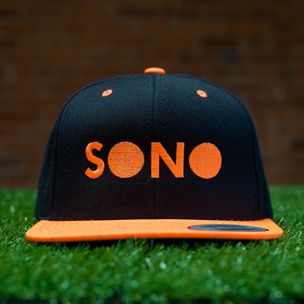 neon orange snapback