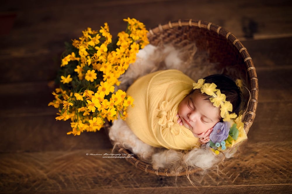 Image of Tulle bows headband (yellow)