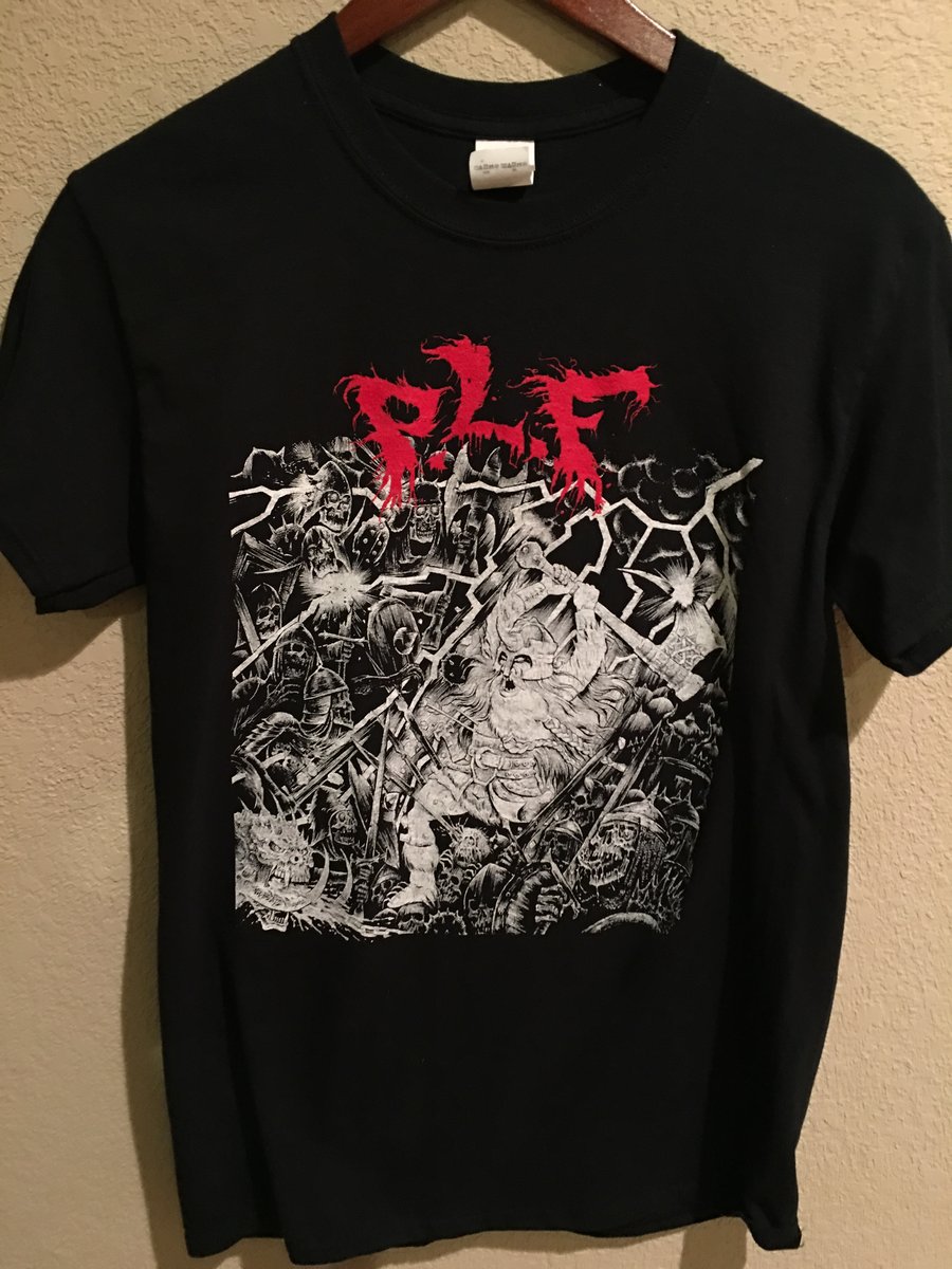 Image of PLF - Devious Persecution and Wholesale Slaughter T Shirt (Licensed print by Selfmadegod Records)