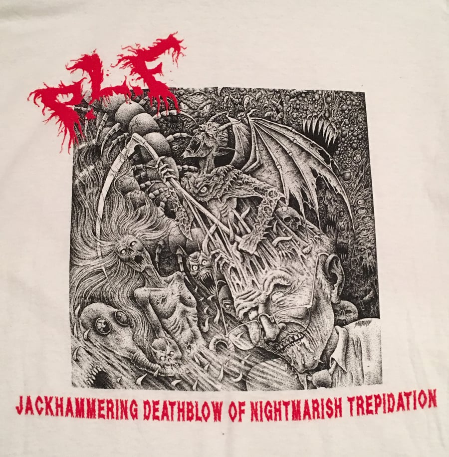 Image of PLF - WHITE OR BLACK Jackhammering Deathblow of Nightmarish Trepidation Shirt