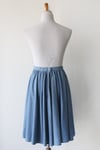 Image of Full Circle Chambray Cotton Skirt