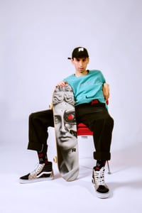 Image 4 of BINARY 3M REFLECTIVE TEE TEAL