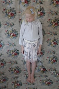 Image 2 of Tulle Skirt-cream flowers