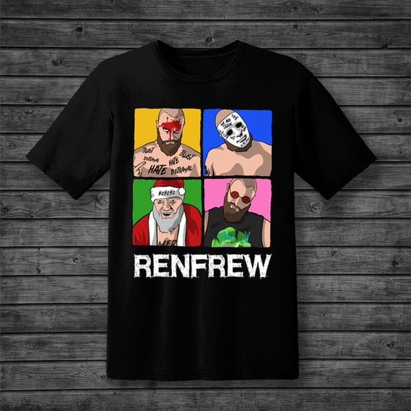 Image of 4 faces of Renfrew tshirt 