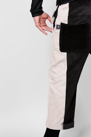Image of Paneled Corduroy Trousers