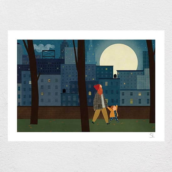 Image of City Moon Print