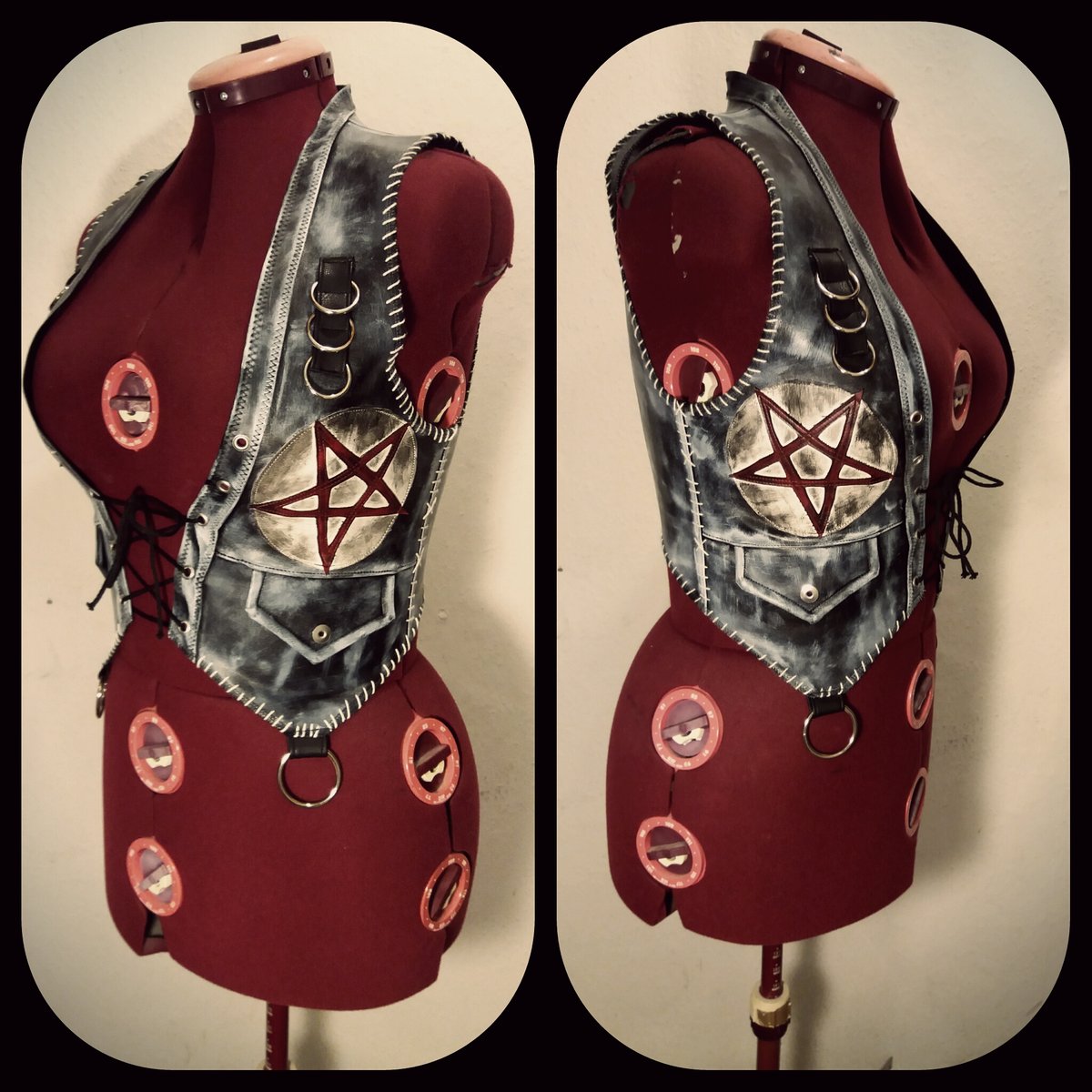 Image of Stained pentagram vest