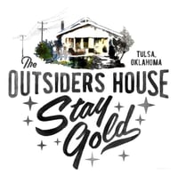 Image 2 of The Outsiders House Tulsa, Oklahoma "Stay Gold" White T-Shirts.