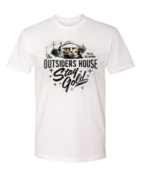 Image 1 of The Outsiders House Tulsa, Oklahoma "Stay Gold" White T-Shirts.