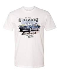 Image 2 of The Outsiders House Museum Tulsa, Oklahoma. Mustangs "They're Tuff" White T-Shirt.