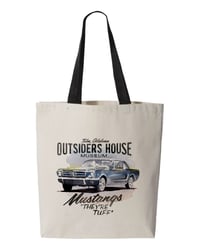 The Outsiders House Museum Mustangs "They're Tuff" Canvas Tote Bag.