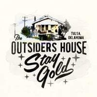 Image 2 of The Outsiders House Museum Tulsa, Oklahoma. "Stay Gold" Canvas Tote Bag.