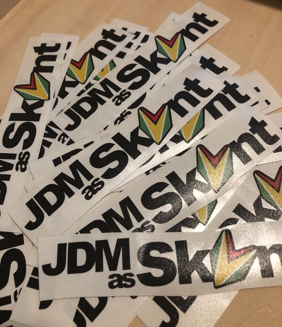 Image of JDM as Skxnt Decal (Black)