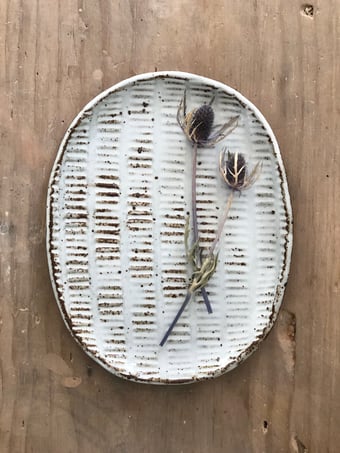 Image of Pillar Plates White (set of 4)