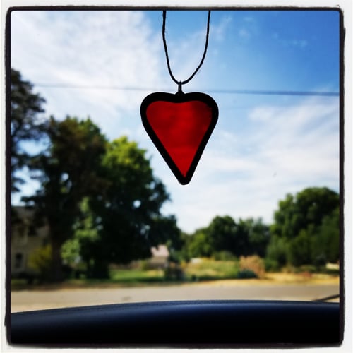 Image of Bold Mini Heart-Stained glass