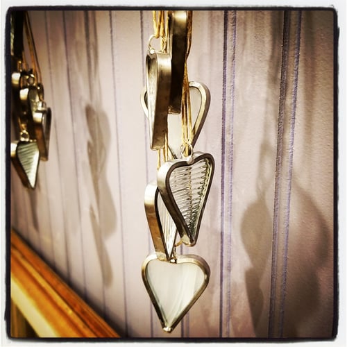 Image of Bold Mini Heart-Stained glass