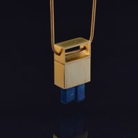 Image 2 of INSPIRED ACTION necklace // Blue Apatite crystal