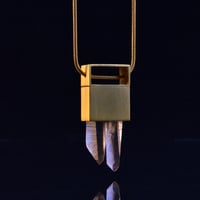 Image 1 of GOLDEN RAY necklace // Golden Healer Quartz crystal