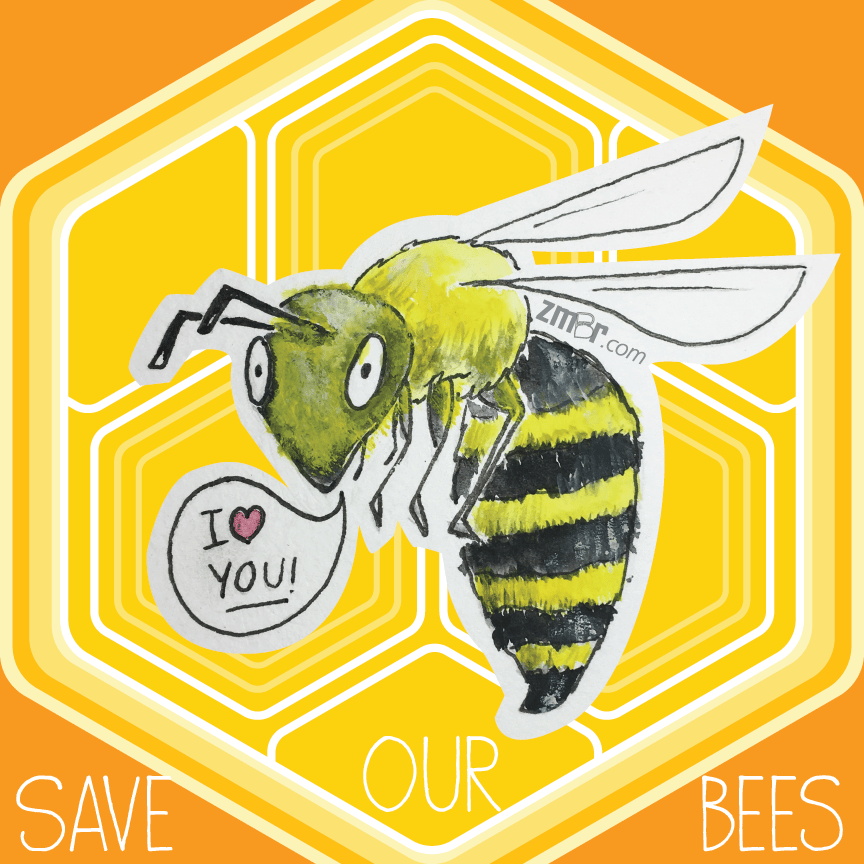 Image of Bee Sticker