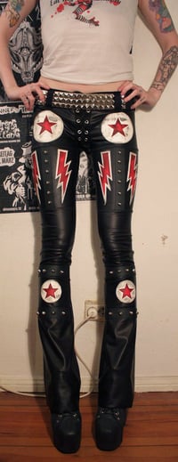 Image 2 of Studded lightningbolt- and stars pants
