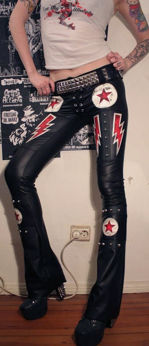 Image of Studded lightningbolt- and stars pants