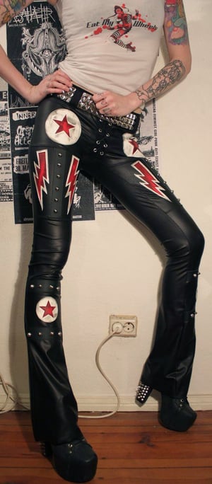 Image of Studded lightningbolt- and stars pants