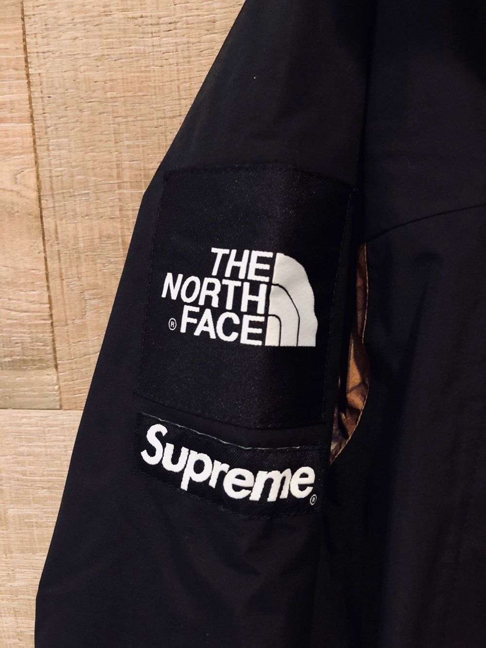 supreme north face camo jacket