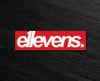 E11evens - 200mm block E11evens sticker