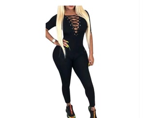 Image of Lace up Jumpsuit 