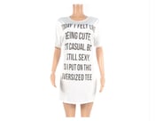 Image of Oversized T-shirt Dress