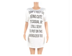 Image of Oversized T-shirt Dress