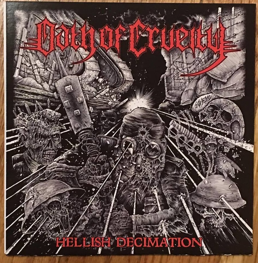 Image of Oath of Cruelty "Hellish Decimation" 7" EP
