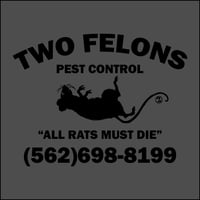 Image 1 of Two Felons "Pest Control" tank top (Char) 