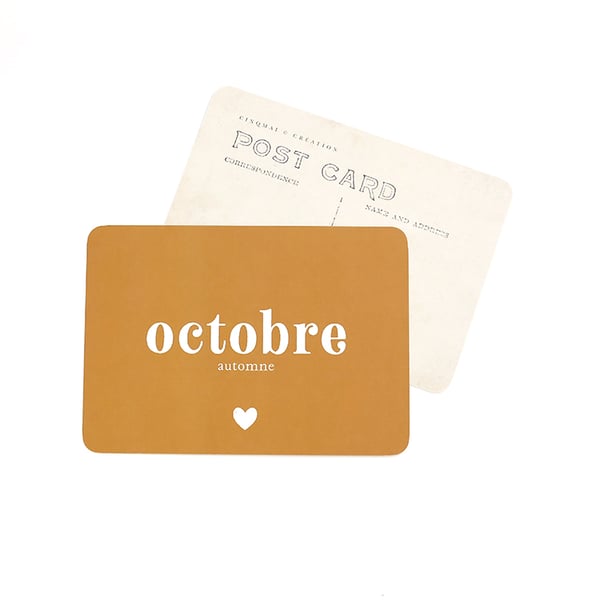 Image of Carte Postale OCTOBRE / OCRE
