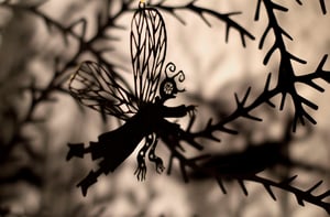 Image of *very* limited edition Flyboy & Mothboy brass Christmas decorations